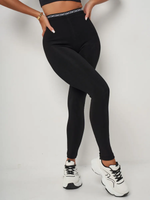 Леггинсы с мехом на резинке теплые бесшовные