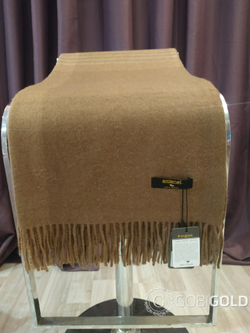 Плед из 100% верблюжьей шерсти 130x170 см. (ERDENET) арт. E11 - камел