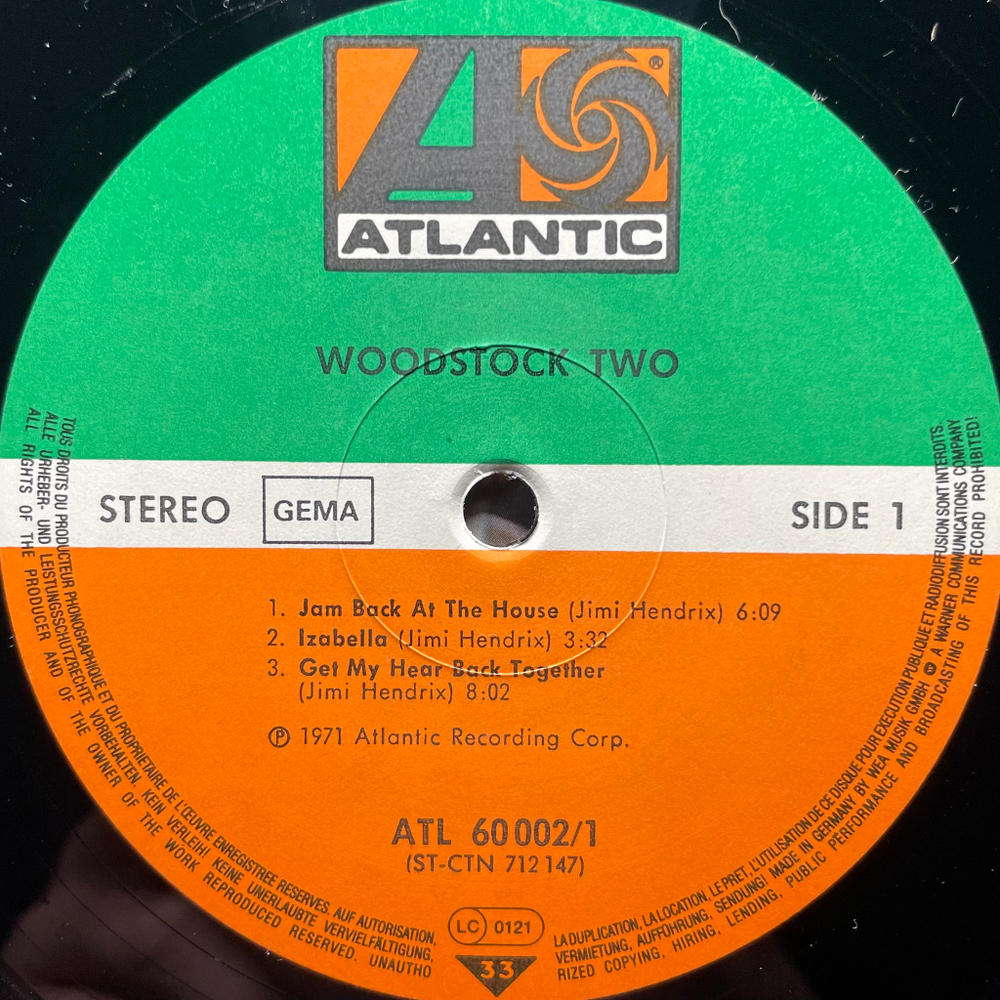Woodstock Two 2LP (Германия)