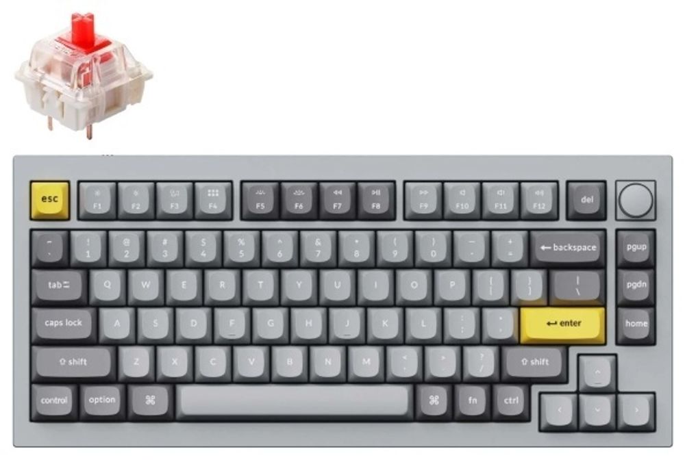 Клавиатура Keychron Q1-N1 серый