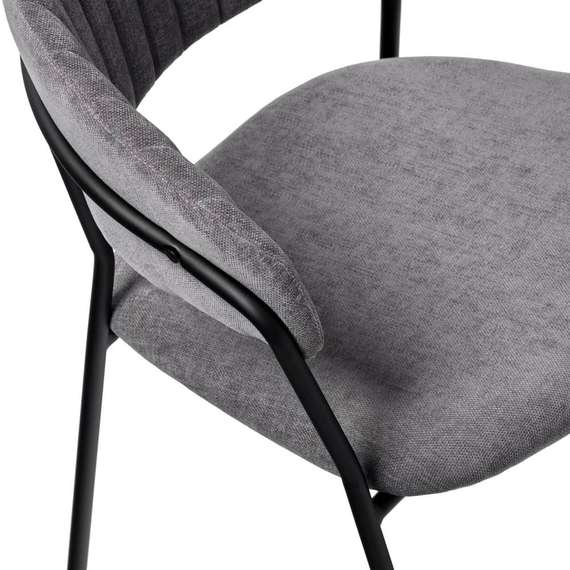 Стул Turin темно-серый с чёрными ножками