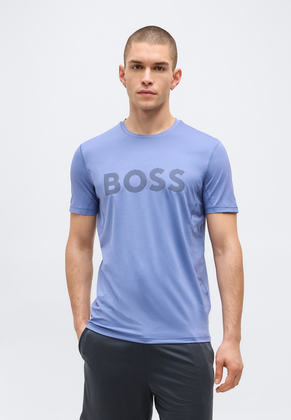 BOSS ACTIVE - Спортивная футболка - Голубой
