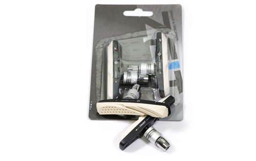 Колодки тормозные ZEIT, для V-br, 72мм, резьбовые, с шайбами и гайками, смещенный центр, картридж, комплект -2шт., белые