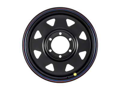 Диск усиленный стальной черный 6x139,7 8xR17 d110 ET+20 (треугольник мелкий)