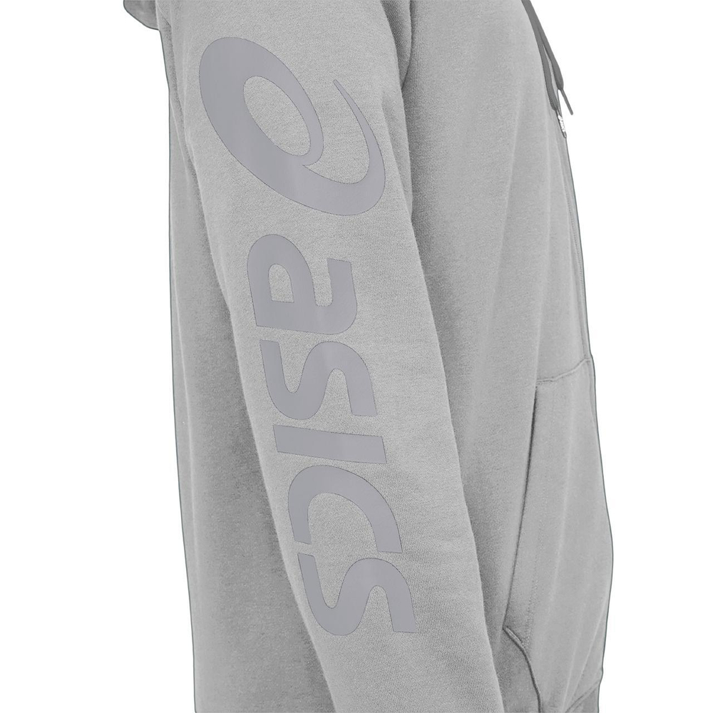 Мужская теннисная кофта Asics Big Asics FZ Hoodie M - серый