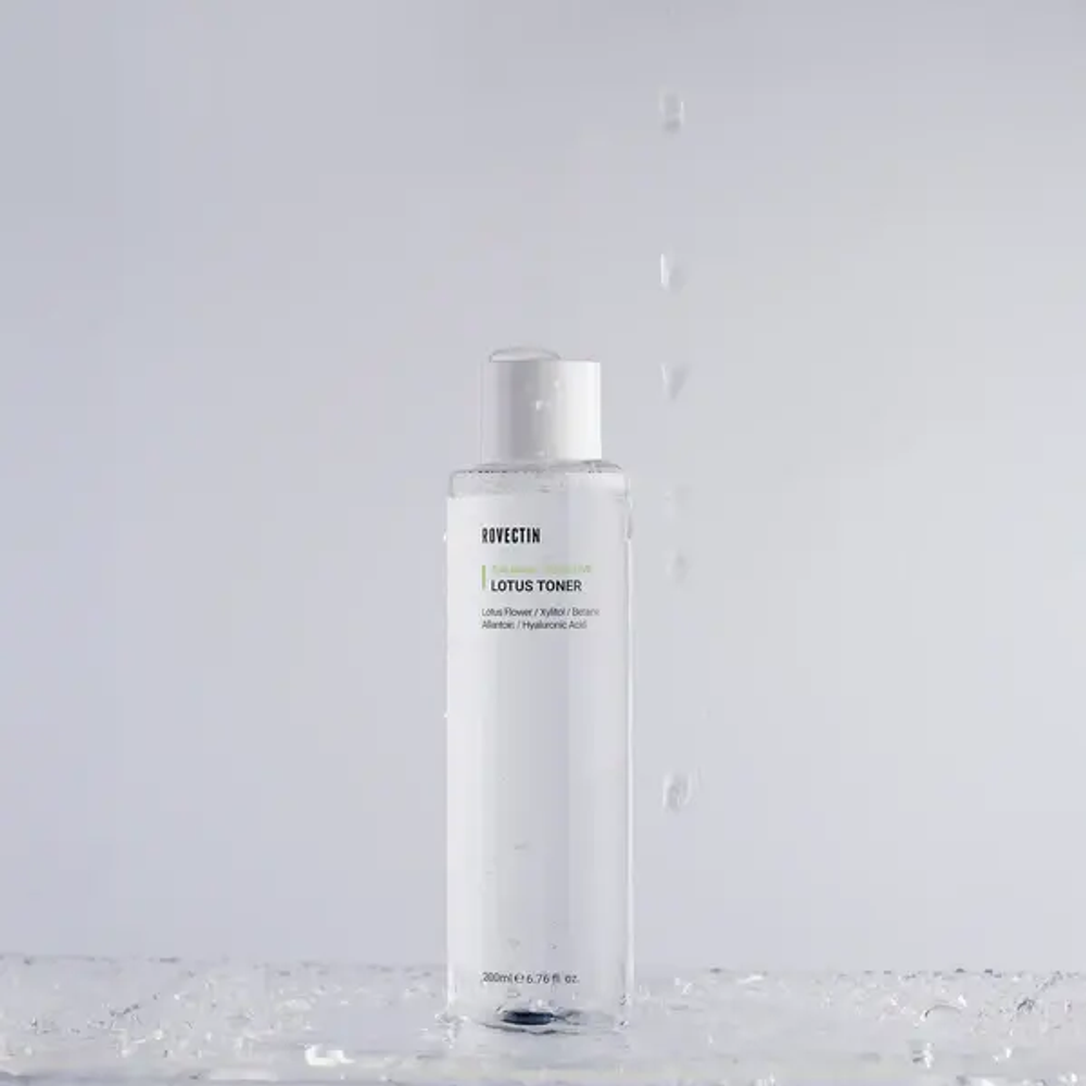 ROVECTIN увлажняющий тонер на основе лотоса Clean Lotus Water Calming Toner (200 мл)