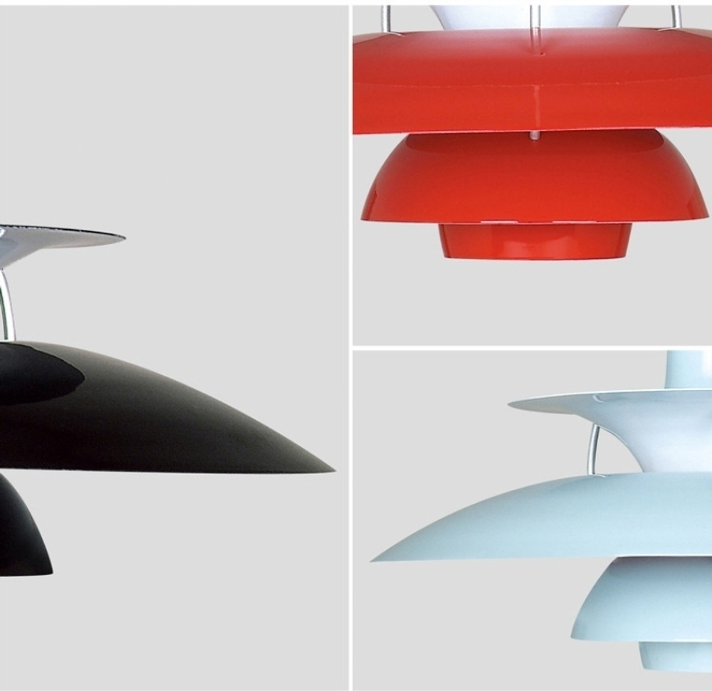 Pendant design lamp PH 5 by Louis Poulse (Black)