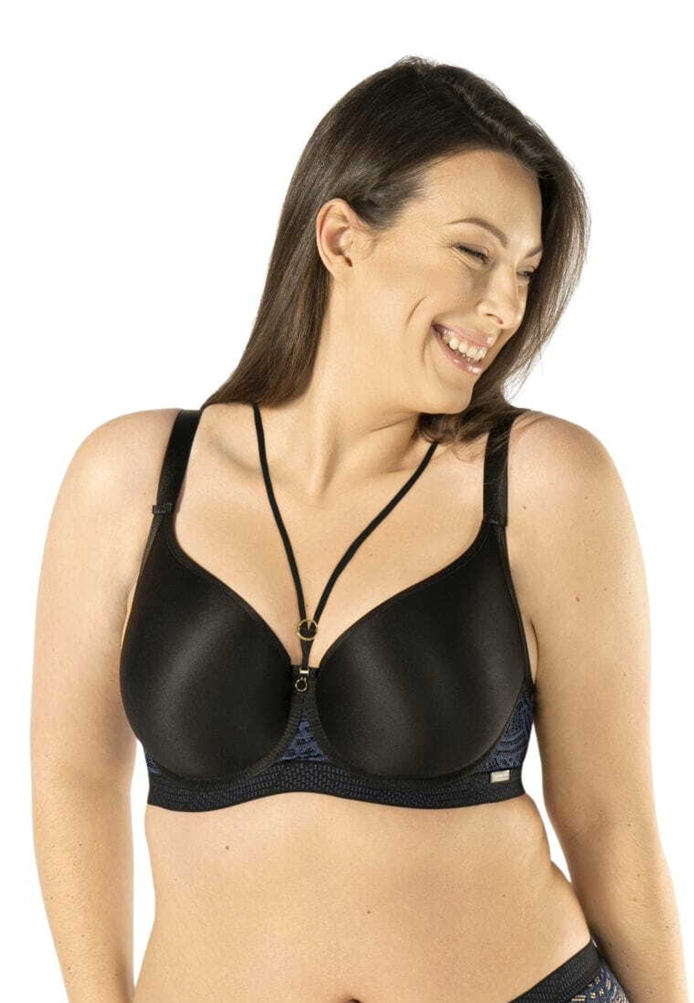 Бюстгальтер Debora с чашками из гибридной пены (Размер: 95E) (Цвет: черный)