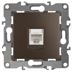 12-3107-13 ЭРА Розетка информационная RJ45, IP20, Эра12, бронза | Эра 12 Бронза