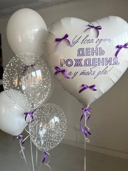 Воздушные шары с бантиками №1476