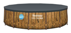 Каркасный бассейн Bestway 427х107 см + фильтр-насос 3028 л/ч, тент, лестница (561JM BW)