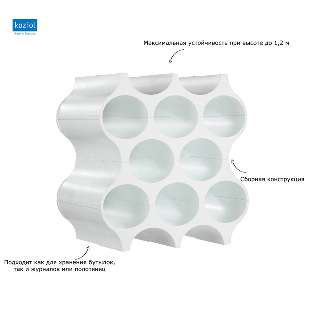 Подставка для бутылок set-up, белая