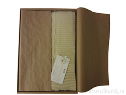 Плед 140х180 Treccia от CO.BI. светло-коричневый