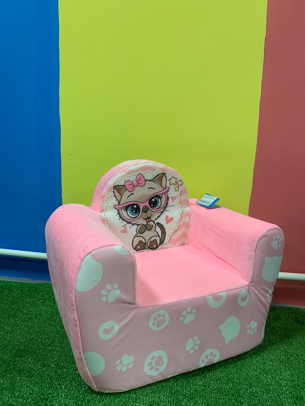 Кресло мягкое Тутси "Киска "Сердечко" (модель "Детство") 726-2021