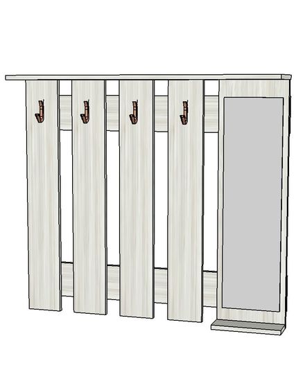 Вешалка ДЕПО с зеркалом