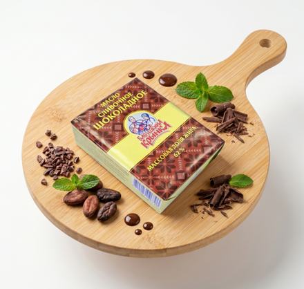 Масло сливочные Шоколадное 62% 180гр, Бабушкина Крынка