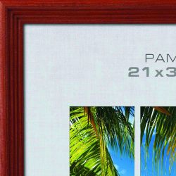 Фоторамка Image Art С18 30х40 деревянная из сосны, красное дерево, вставка из пластика | Image Art