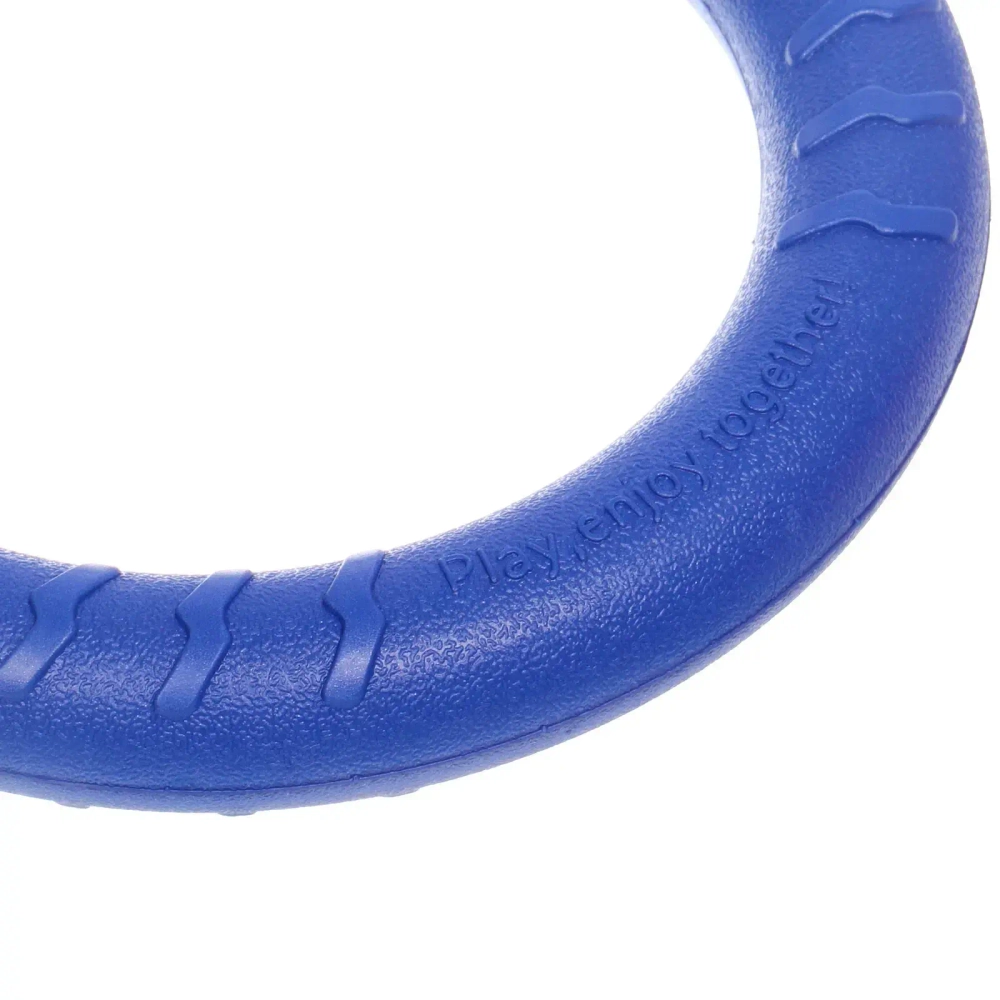 Кольцо - пуллер для собак средних и крупных пород «ЛЮБИМЫЙ БРО», цвет синий, d - 29см (подвес)