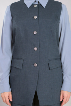 Жилет женский 4416АП, Темно-серый #479ТСе064416АП