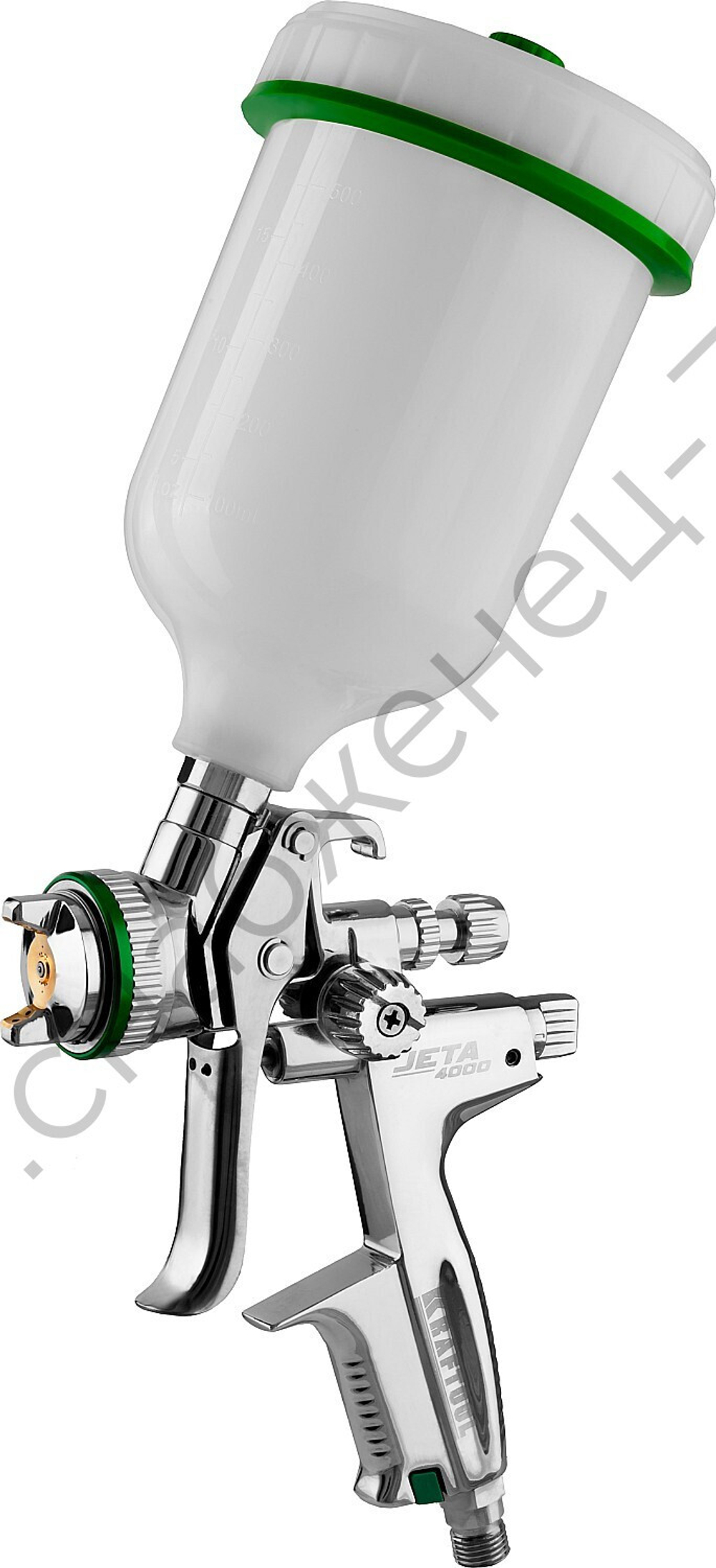 KRAFTOOL JETA 4000, HVLP, 1.3 мм, пневматический краскопульт с верхним бачком (06555-1.3)