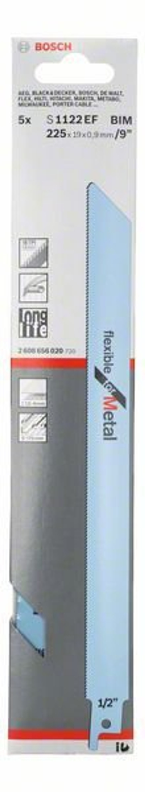 Пильное полотно по металлу S 1122 EF BOSCH 2608656020