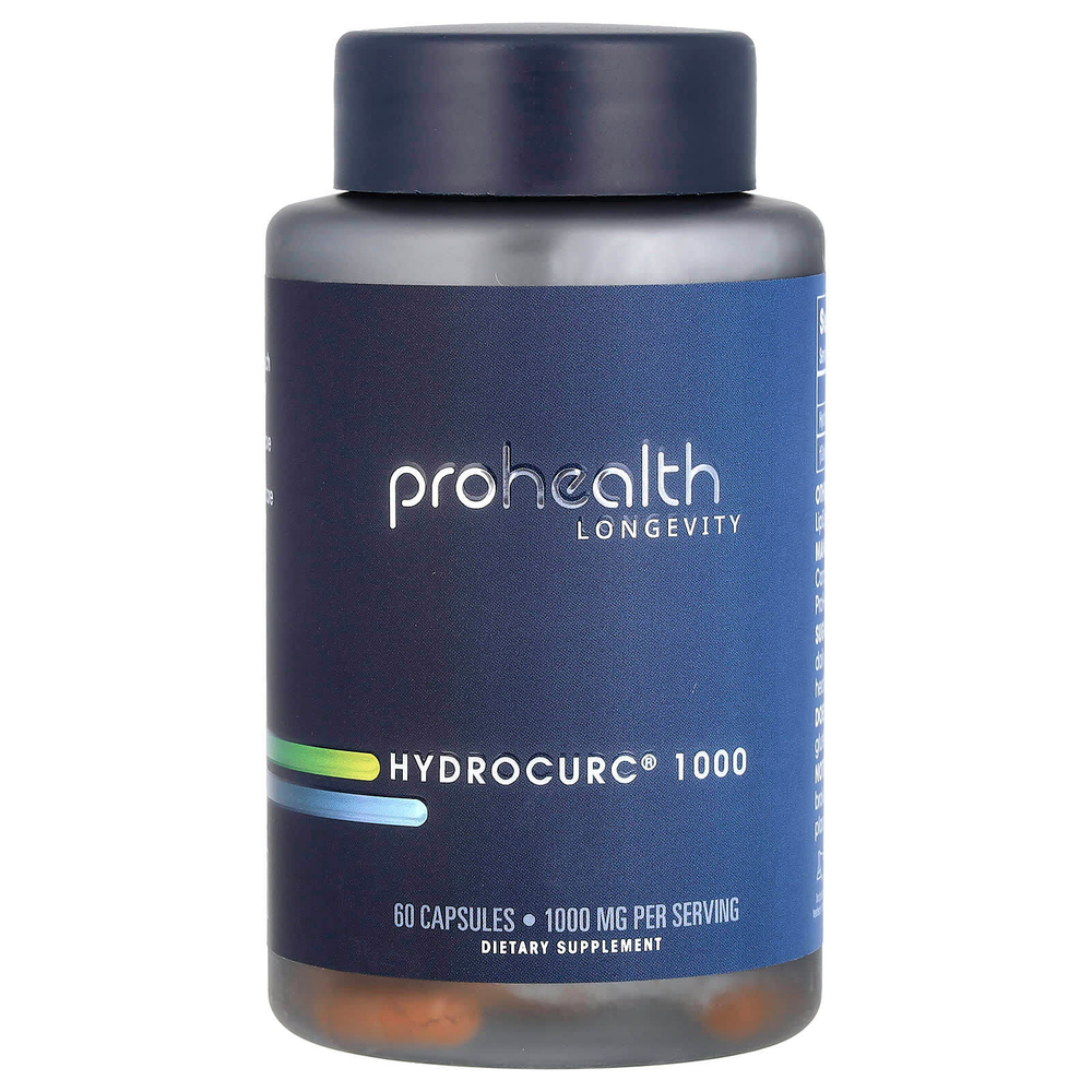 ProHealth Longevity, Hydrocurc® 1000, 60 капсул (500 мг в 1 капсуле)