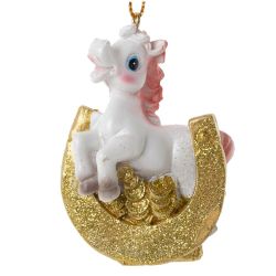 GAEM Фигурка декоративная подвесная "Лошадка", L5 W3 H7,5 см, 6в.