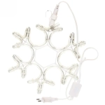 Фигура светодиодная «Снежинка» 27 см, дюралайт, Синий (постояное свечение)