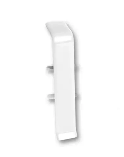 Соединение Плинтуса Deconica Д55, белый глянцевый 001-Г, (1 шт)