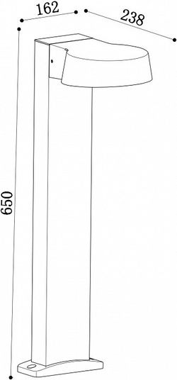 Наземный высокий светильник Maytoni Share O443FL-L12GF3K