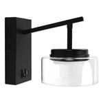 740627 Бра FICO II 1х12W GX53 ЧЕРНЫЙ/ПРОЗРАЧНЫЙ