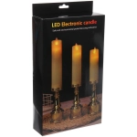 Сувенир с подсветкой «Свеча - Королевский шик» 5*25/27/30 см (набор 3 шт)