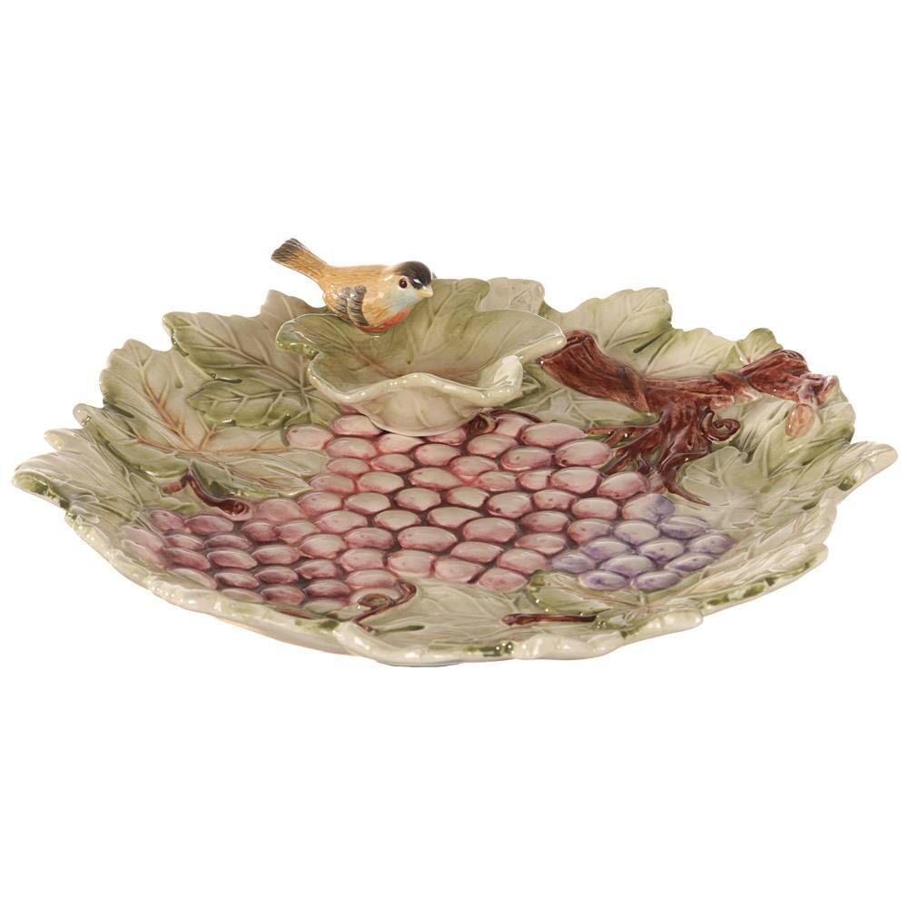 БЛЮДО LEFARD "ПТИЦА И ВИНОГРАД" 30 СМ (КОР=8ШТ.)