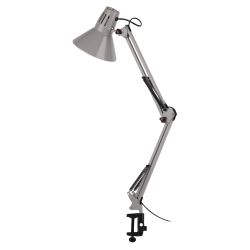 Настольный светильник ЭРА N-121-E27-40W-GY Е27 на струбцине серый