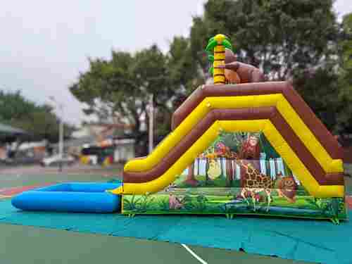 Надувная водная горка «Король джунглей», 7,7*2,5*4,5 м