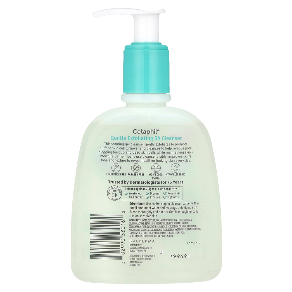 Cetaphil, Мягкое отшелушивающее очищающее средство, 237 мл (8 жидк. унц.)
