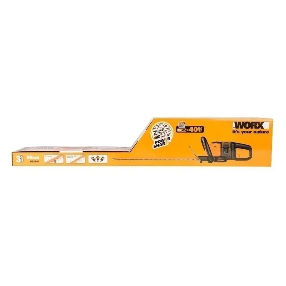 WORX WG284E аккумуляторный кусторез (2 x 2 Ач, ЗУ)
