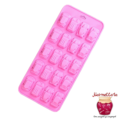 Форма для льда и кондитерских изделий "Автомобили", 22*10*1,8 см, 20 ячеек