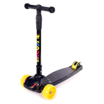 Самокат 3-х колесный, свет, звук, 2 (черный)