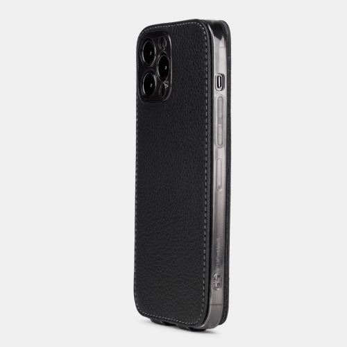 Чехол для iPhone 13 Pro из кожи теленка, цвета черный