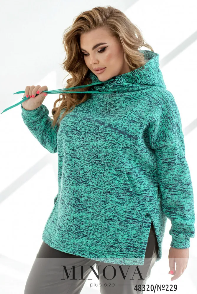 Худи 229-Бирюзовый Minova