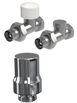 Набор термостатический прямой Royal Thermo De Luxe 1/2", хром (RTE 50.017)