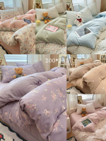 Комплект постельного белья из четырех предметов (из хлопка и льна)