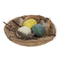 GAEM Изделие декоративное "Гнездо пасхальное", L10 W10 H3 см