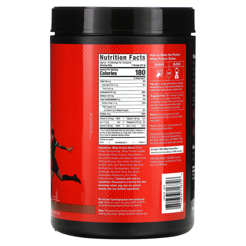 SIXSTAR, 100% Whey Protein Plus, тройной шоколад, 826 г (1,82 фунта)