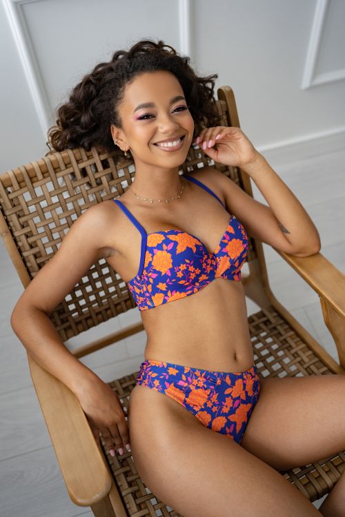 Плавки Kris Line Rodos бразилиана (синий/оранжевый)