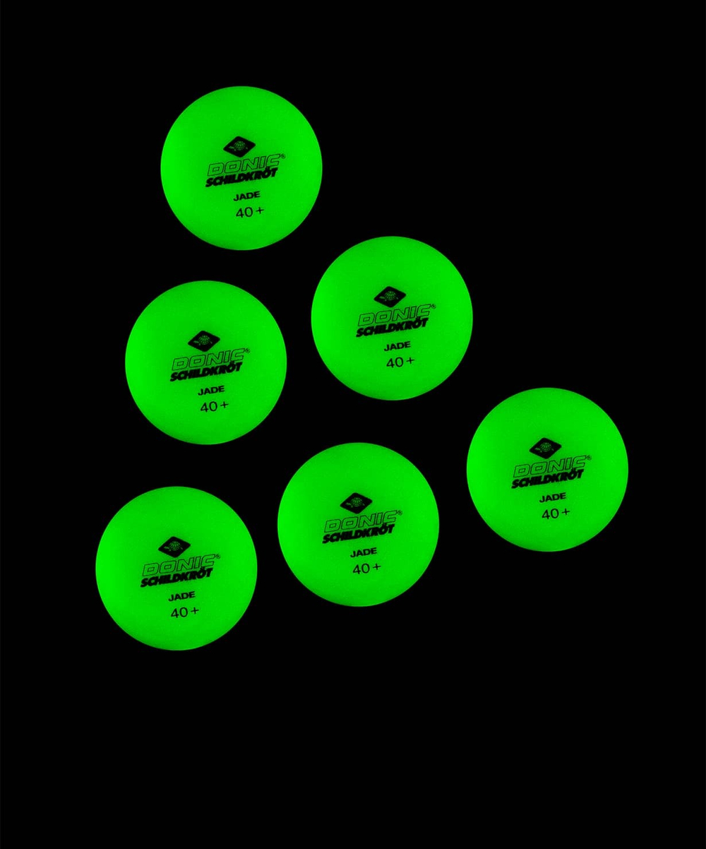 Мяч для настольного тенниса Glow in the dark, 6 шт.
