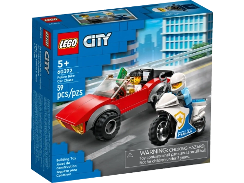 Конструктор LEGO City 60392 Полицейская погоня на байке
