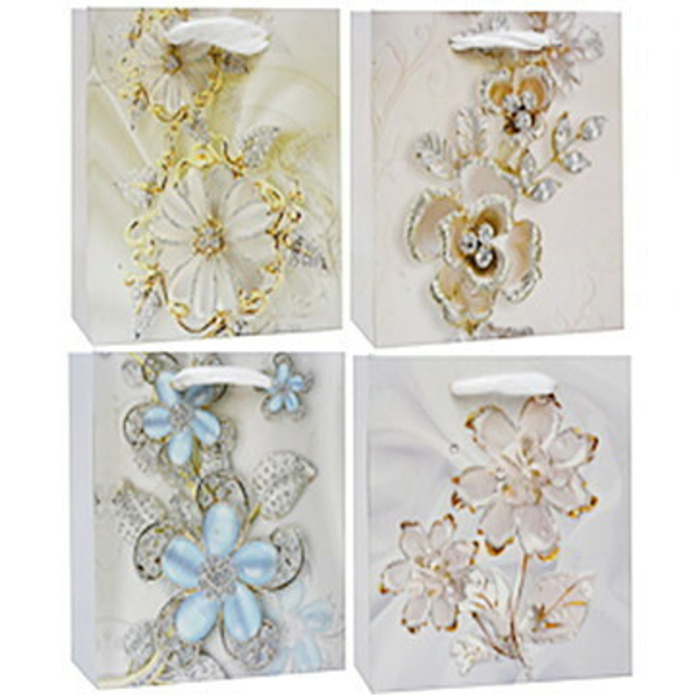 Пакет подарочный «Цветочные украшения» 31*40*12 см