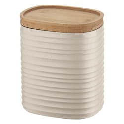 Емкость для хранения с бамбуковой крышкой Tierra 1л бежевая Guzzini